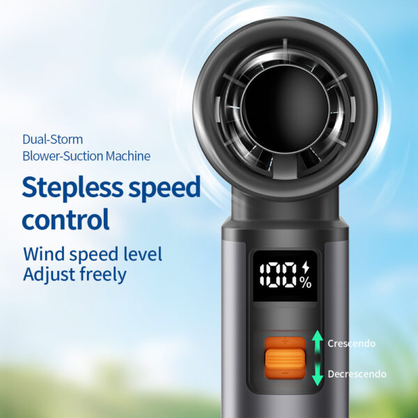 F1 High-Power Turbo Fan for Dust Removal, Snow Blowing, Mini Camping & Outdoor Use - 130,000 RPM High-Speed Handheld Fan - Image 3
