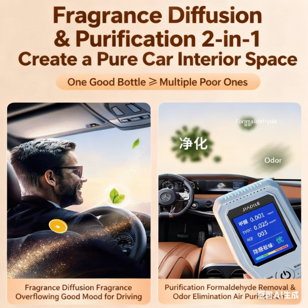 Hotel Fragrance Car Air Freshener, 2025 New Model, Men's Exclusive Solid Perfume for Cars, Long-Lasting Light Scent in the Vehicle - Image 3